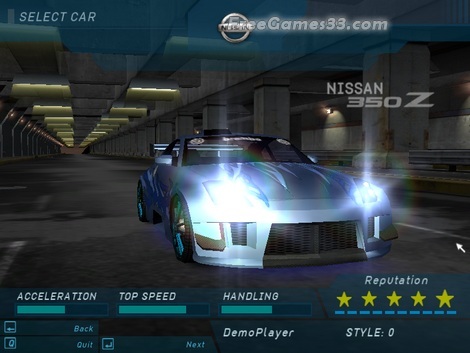 Need for Speed Underground Demo 